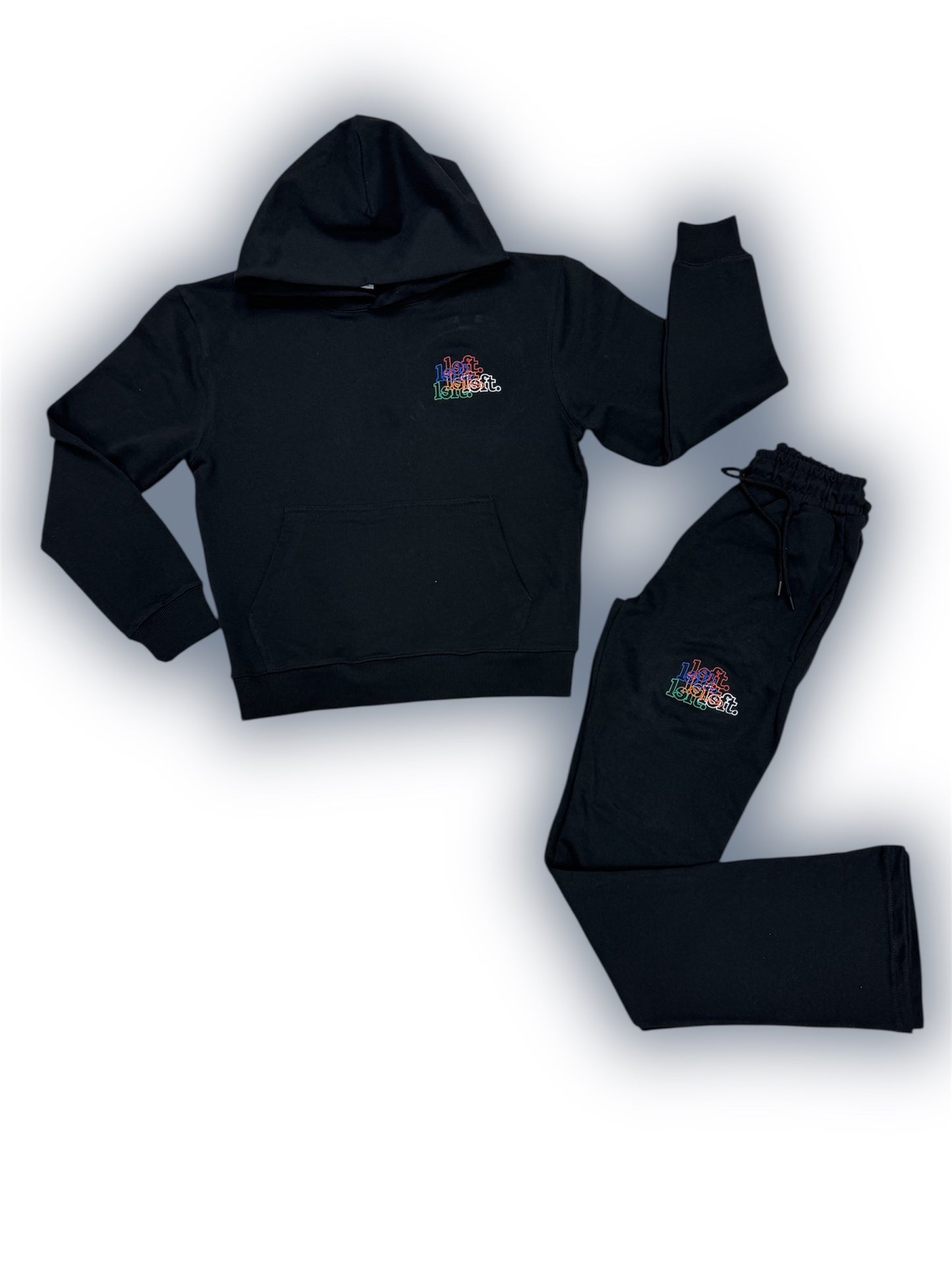 left. Multi Logo Sweatsuit